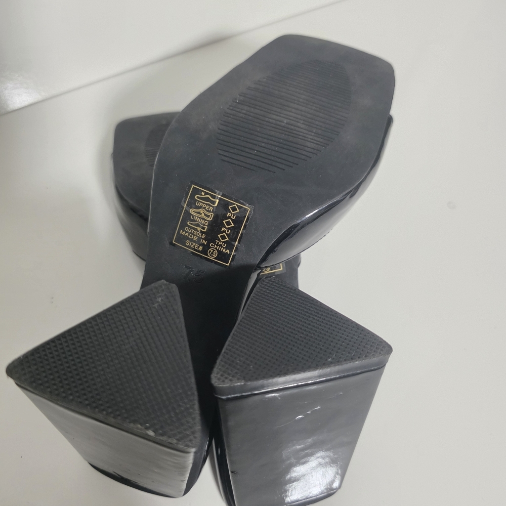Azalea Wang Black Heels Size 7.5 - Picture 4 of 4